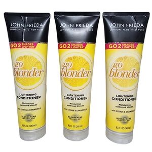 3 Pack John Frieda Go Blonder Lightening Conditioner 8.3 oz *Packaging May Vary*